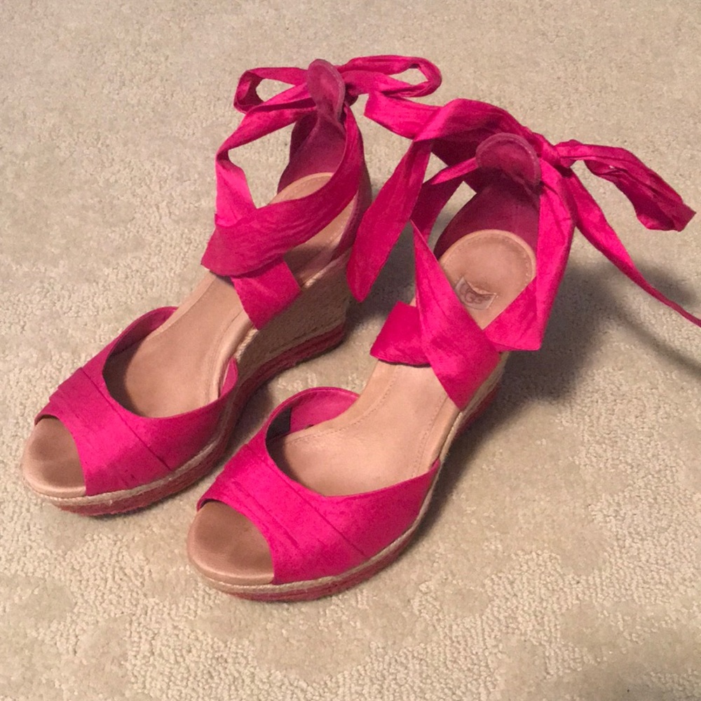 Pink UGG wedges